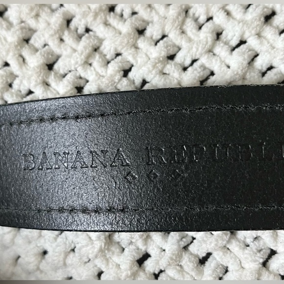 Banana Republic Men’s Black Genuine Leather Belt, Dress/Business; Size M - Picture 4 of 9